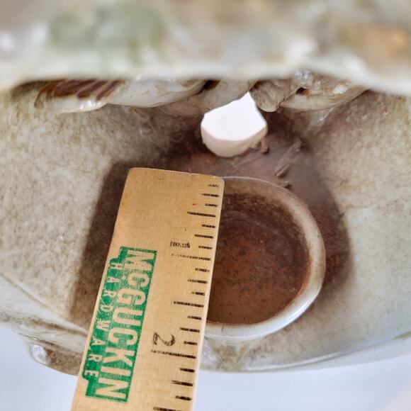 Rustic Ceramic Vase Tree Trunk Birds 9" Tall Votive Holder Decor Vintage Finch - Picture 8 of 16